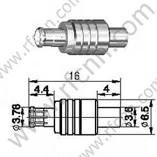 MCX Mężczyzna do złącza RG405 RF