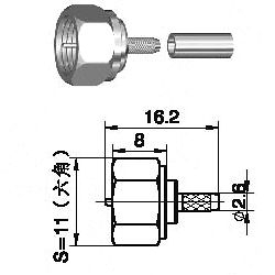 Złącze RF RG179
