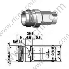 N samiec do SSMB Male Adapter RF