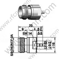 N Kobieta do SSMB Male Adapter RF