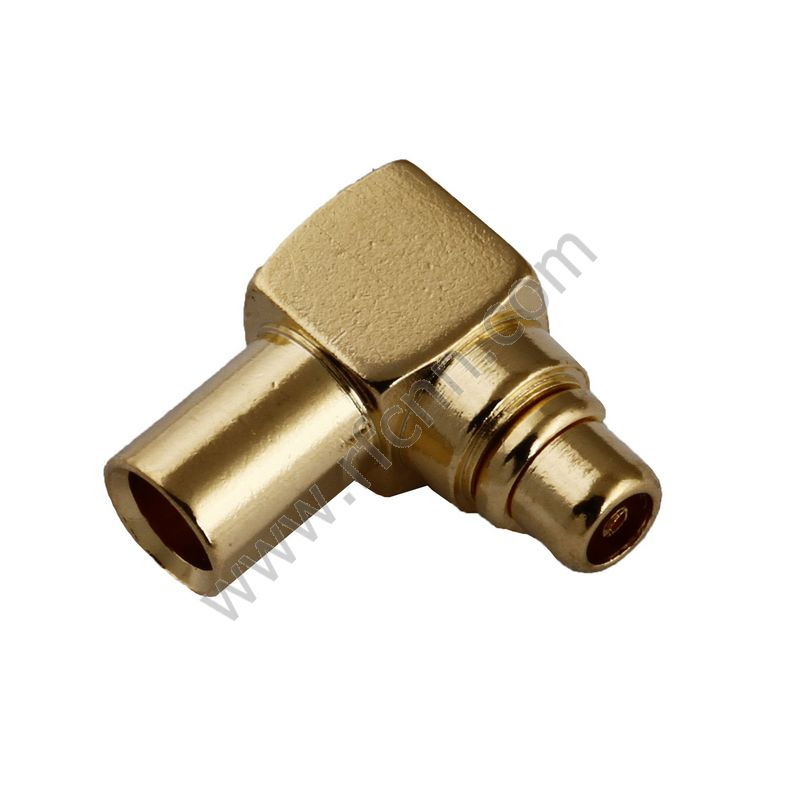 MMCX Mężczyzna Kąt prawy Crimp dla RG405 PCB RF Złącze