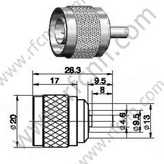 N samiec do SSMB kobiet RF Adapter