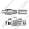 MCX Męski Crimp dla złącza RG58 RF