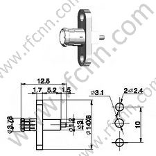 MCX Male dla złącza Micro-Strip RF