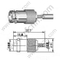 BNC Crimp Kobieta do złącza RG174 RF