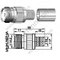 UHF Female Crimp dla złącza RG213 RF