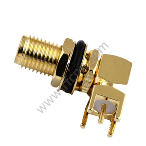Kąt żeński żeński SMA dla złącza RF PCB