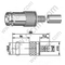 BNC Crimp Kobieta do złącza RG58 RF
