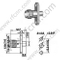 SMA Female Crimp Kołnierz dla złącza RG405 RF