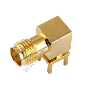 Kąt kobiet SMA przez otwór do złącza RF PCB