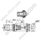 BNC Crimp Female Panel Mount dla złącza RG178 RF