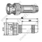 BNC Crimp Male do złącza RG58 RF